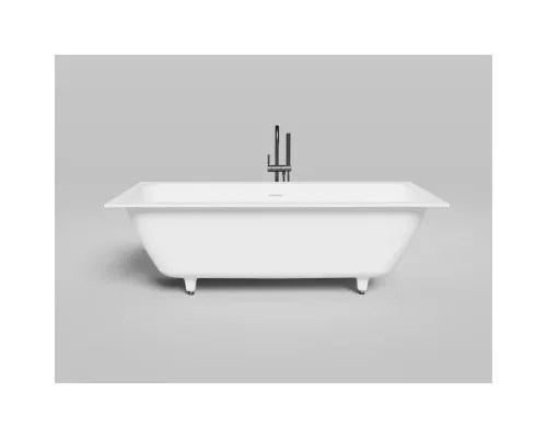 Ванна из литьевого мрамора Salini S-Stone Orlanda Axis Kit 103322M 180,4x80 см, белый матовый