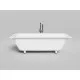 Ванна из литьевого мрамора Salini S-Stone Orlanda Axis Kit 103322M 180,4x80 см, белый матовый