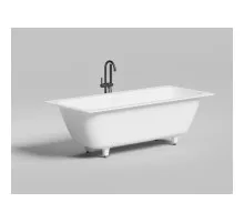 Ванна из литьевого мрамора 180,4x80 см Salini S-Stone Orlanda Axis Kit 103322M