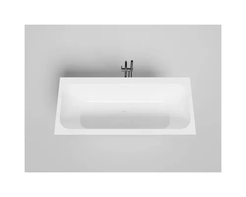 Ванна из литьевого мрамора Salini S-Stone Orlanda Axis Kit 103322M 180,4x80 см, белый матовый