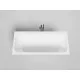 Ванна из литьевого мрамора Salini S-Stone Orlanda Axis Kit 103322M 180,4x80 см, белый матовый