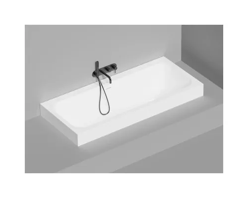 Ванна из литьевого мрамора Salini S-Stone Orlanda Axis Kit 103322M 180,4x80 см, белый матовый