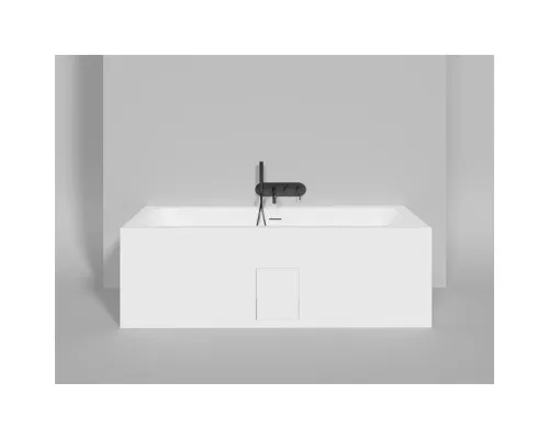 Ванна из литьевого мрамора Salini S-Stone Orlanda Axis Kit 103322M 180,4x80 см, белый матовый