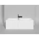 Ванна из литьевого мрамора Salini S-Stone Orlanda Axis Kit 103322M 180,4x80 см, белый матовый