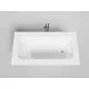 Ванна из литьевого мрамора Salini S-Stone Orlanda Plus 102024M 189x99 см, белый матовый