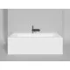 Ванна из литьевого мрамора Salini S-Stone Orlanda Plus 102024M 189x99 см, белый матовый