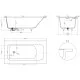 Ванна из литьевого мрамора Salini S-Stone Orlanda Kit Plus 102124M 189x99 см, белый матовый