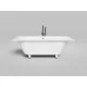 Ванна из литьевого мрамора Salini S-Stone Ornella Axis 103423M 170,5x75,5 см, белый матовый