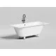 Ванна из литьевого мрамора Salini S-Stone Ornella Axis 103421M 180x80 см, белый матовый