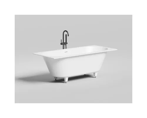 Ванна из литьевого мрамора Salini S-Stone Ornella Axis Kit 103521M 180x80 см, белый матовый
