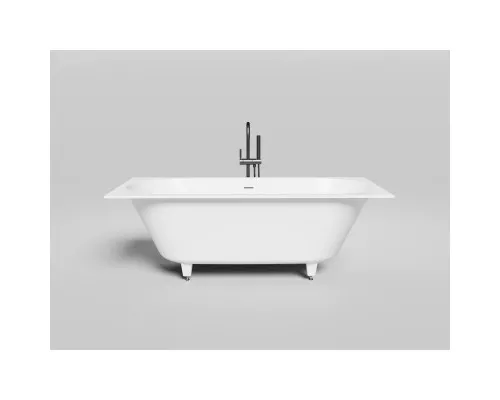 Ванна из литьевого мрамора Salini S-Stone Ornella Axis Kit 103521M 180x80 см, белый матовый