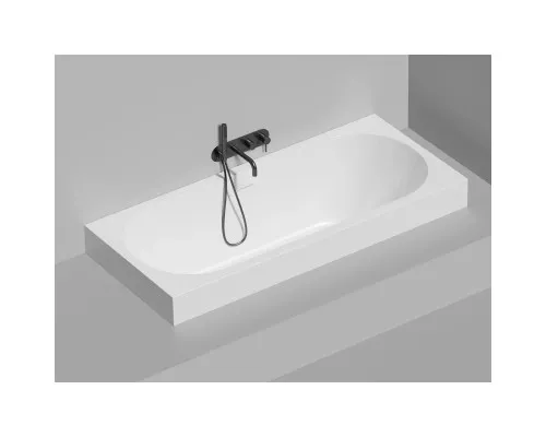 Ванна из литьевого мрамора Salini S-Stone Ornella Axis Kit 103521M 180x80 см, белый матовый