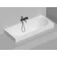 Ванна из литьевого мрамора Salini S-Stone Ornella Axis Kit 103521M 180x80 см, белый матовый