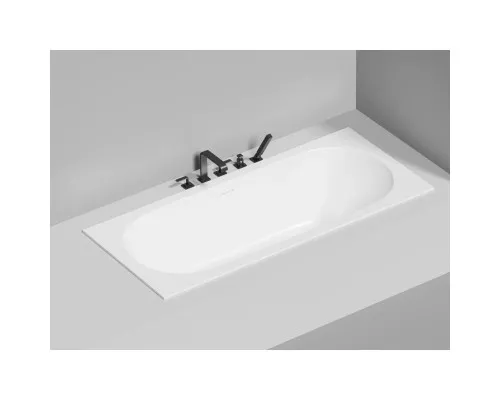Ванна из литьевого мрамора Salini S-Stone Ornella Axis Kit 103521M 180x80 см, белый матовый