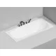 Ванна из литьевого мрамора Salini S-Stone Ornella Axis Kit 103521M 180x80 см, белый матовый
