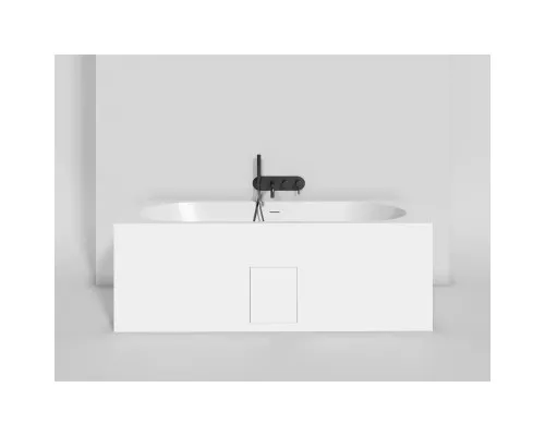 Ванна из литьевого мрамора Salini S-Stone Ornella Axis Kit 103521M 180x80 см, белый матовый
