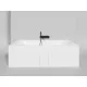 Ванна из литьевого мрамора Salini S-Stone Ornella Axis Kit 103522M 190,5x90,5 см, белый матовый
