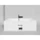 Ванна из литьевого мрамора Salini S-Stone Ornella Axis Kit 103522M 190,5x90,5 см, белый матовый