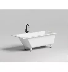 Ванна из литьевого мрамора Salini S-Sense Cascata 104113M 169,8x75 см, белый матовый