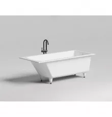 Ванна из литьевого мрамора 169,8x75 см Salini S-Sense Cascata 104113M