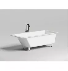 Ванна из литьевого мрамора Salini S-Sense Cascata 104213G 180x80 см, белый глянец