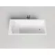 Ванна из литьевого мрамора Salini S-Sense Cascata 104213G 180x80 см, белый глянец