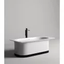 Ванна из литьевого мрамора Salini S-Stone Ninfea 102721M 180x82 см, отдельностоящая, белый матовый Ванна из литьевого мрамора Salini S-Stone Ninfea 102721M 180x82 см, отдельностоящая, белый матовый