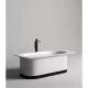 Ванна из литьевого мрамора Salini S-Stone Ninfea 102721M 180x82 см, отдельностоящая, белый матовый