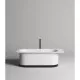 Ванна из литьевого мрамора Salini S-Stone Ninfea 102721M 180x82 см, отдельностоящая, белый матовый