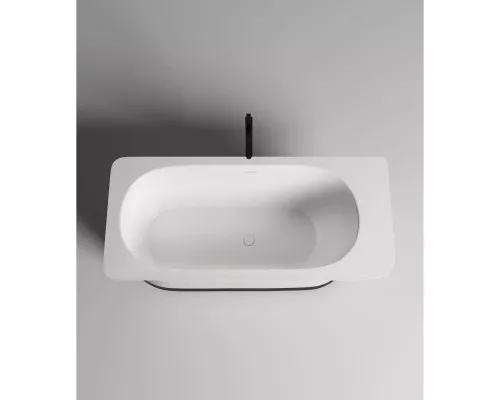 Ванна из литьевого мрамора Salini S-Stone Ninfea 102721M 180x82 см, отдельностоящая, белый матовый