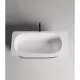 Ванна из литьевого мрамора Salini S-Stone Ninfea 102721M 180x82 см, отдельностоящая, белый матовый
