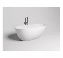 Ванна из литьевого мрамора Salini S-Sense Paola IN Classic 101611G 160x77 см, отдельностоящая, белый глянец