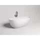 Ванна из литьевого мрамора Salini S-Stone Paola IN Classic 101611SM 160x77 см, отдельностоящая, белый матовый