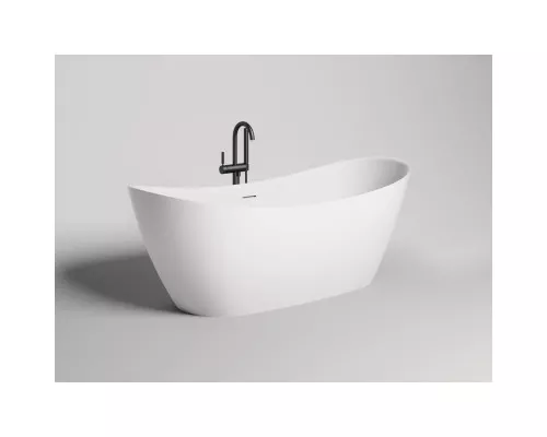 Ванна из литьевого мрамора Salini S-Stone Noemi 101811SM 185x80 см, отдельностоящая, белый матовый
