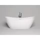 Ванна из литьевого мрамора Salini S-Stone Noemi 101811SM 185x80 см, отдельностоящая, белый матовый