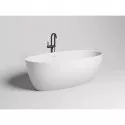 Ванна из литьевого мрамора Salini S-Sense Alda 101913G 160x80 см, отдельностоящая, белый глянец