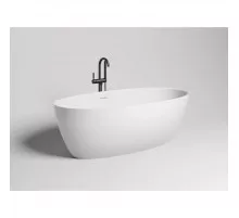 Ванна из литьевого мрамора Salini S-Sense Alda 101913G 160x80 см, отдельностоящая, белый глянец