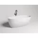 Ванна из литьевого мрамора Salini S-Sense Alda 101912G 170x81 см, отдельностоящая, белый глянец
