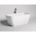 Ванна из литьевого мрамора Salini S-Stone Agatha 100221M 179x82 см, отдельностоящая, белый матовый Ванна из литьевого мрамора Salini S-Stone Agatha 100221M 179x82 см, отдельностоящая, белый матовый