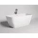 Ванна из литьевого мрамора Salini S-Stone Agatha 100221M 179x82 см, отдельностоящая, белый матовый