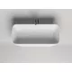 Ванна из литьевого мрамора Salini S-Stone Agatha 100221M 179x82 см, отдельностоящая, белый матовый