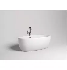 Ванна из литьевого мрамора Salini S-Stone Luce 100121M 169x87 см, отдельностоящая, белый матовый