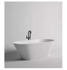 Ванна из литьевого мрамора Salini S-Sense Mona 102911G 180,7x81,5 см, отдельностоящая, белый глянец