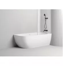 Ванна из литьевого мрамора Salini S-Stone Sofia Corner 102524M 170x85 см R, белый матовый