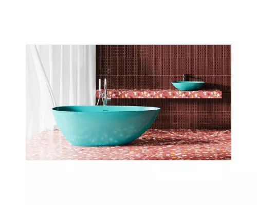 Ванна из литьевого мрамора Salini S-Stone Paola IN Classic 101612SMF 172x82 см, отдельностоящая, покраска по RAL полностью