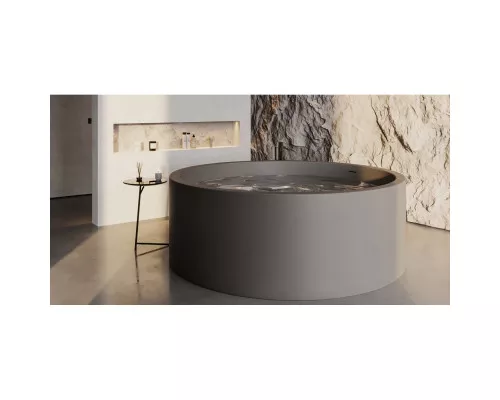 Ванна из литьевого мрамора Salini S-Sense Isola 101111MF 200x200 см, отдельностоящая, покраска по RAL матовый полностью