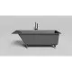 Ванна из литьевого мрамора Salini S-Sense Cascata Kit 104313GF 169,8x75 см, покраска по RAL глянец полностью