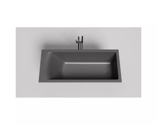 Ванна из литьевого мрамора Salini S-Sense Cascata Kit 104313GF 169,8x75 см, покраска по RAL глянец полностью