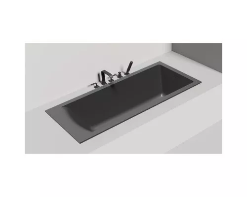 Ванна из литьевого мрамора Salini S-Sense Cascata Kit 104313GF 169,8x75 см, покраска по RAL глянец полностью