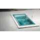 Ванна из литьевого мрамора Salini S-Sense Cascata Kit 104313GF 169,8x75 см, покраска по RAL глянец полностью